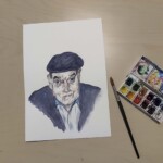 Il·lustracio per etiqueta de vi