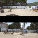 Mural realitzat a  l'Escola Rocabruna, Les Borges del Camp